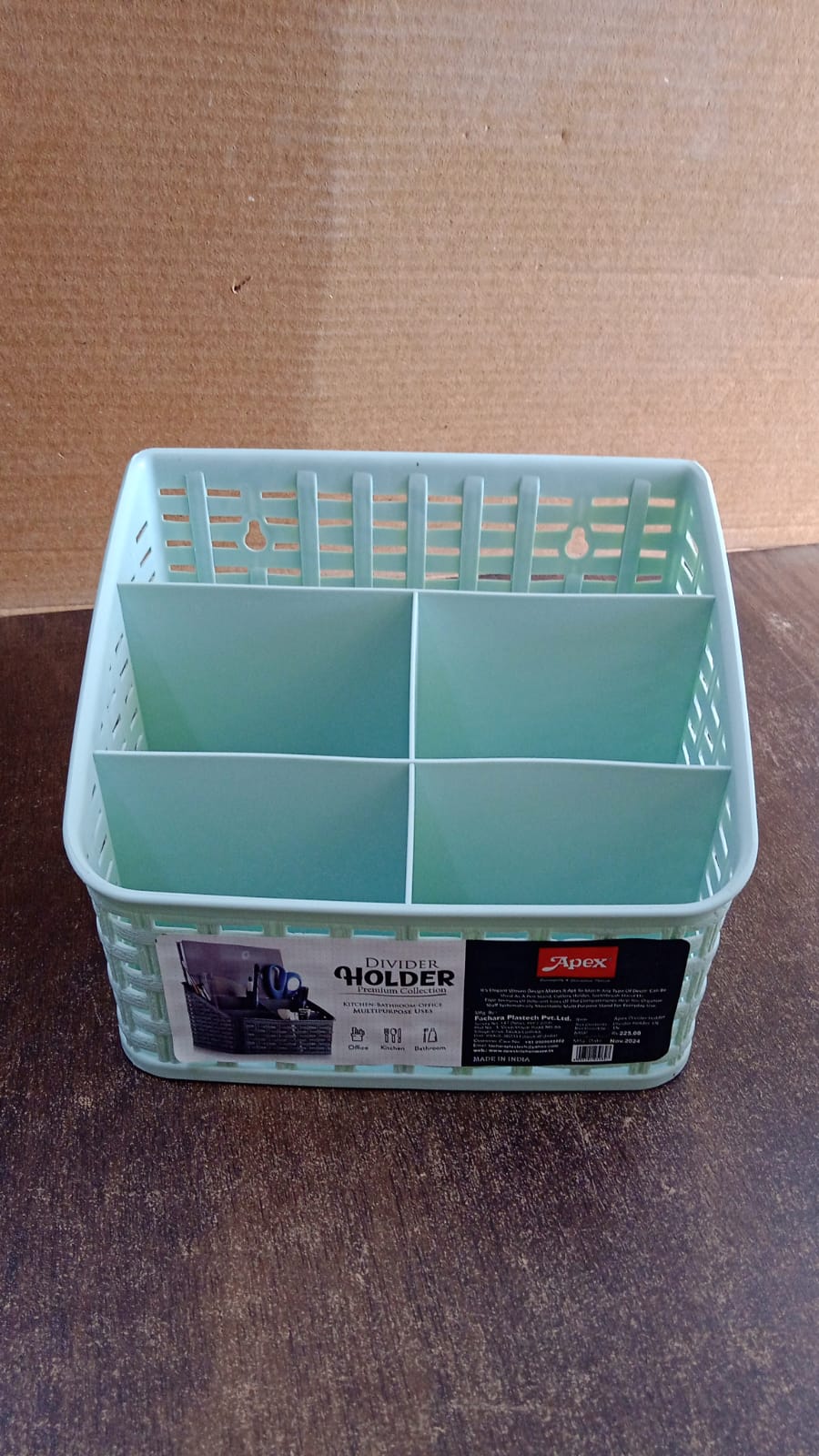 Multipurpose organizer placed on office workspace for clutter-free desk