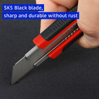 Complete cutter knife set showing the durable body and included replacement blades.