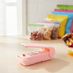 The Mini Plastic Bag Sealer in its retail packaging.