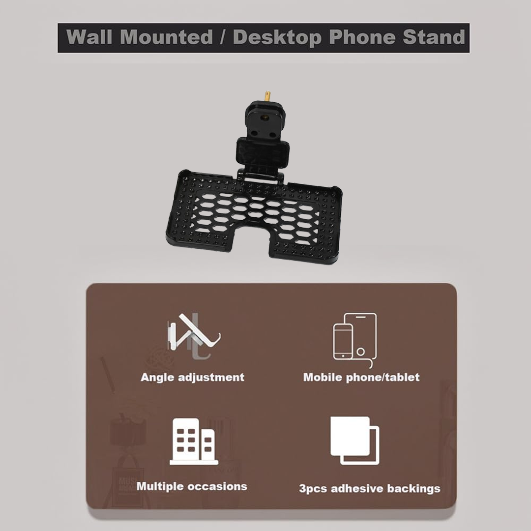 Close-up of the PHOBIA mobile holder stand, highlighting ventilation slots for safety.