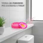 Detailed product information and benefits of the Floral Air Freshener Block.