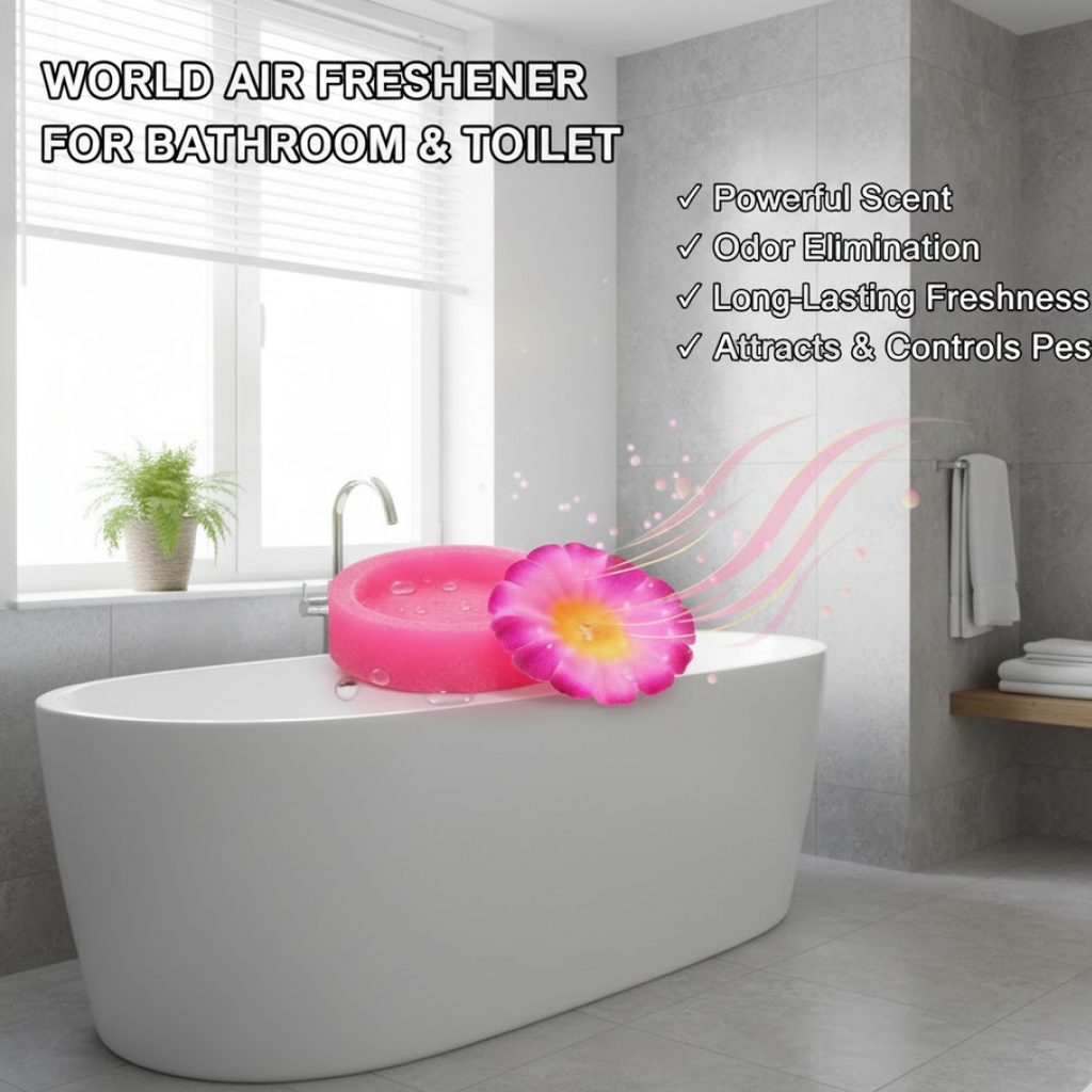 Wonder Fresh Floral Air Freshener Block product packaging label.