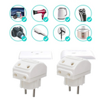 Close-up of the durable 2-pin connections on the Tetherix multi-plug socket.