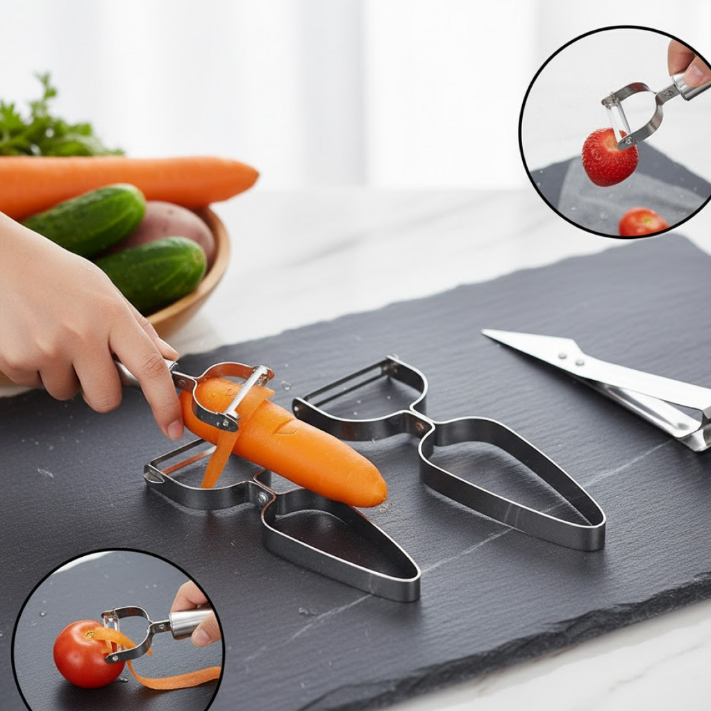 Grater tool attachment from the multifunctional vegetable peeler set