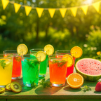 Side view of unbreakable mojito glasses set of 6 plastic tumblers