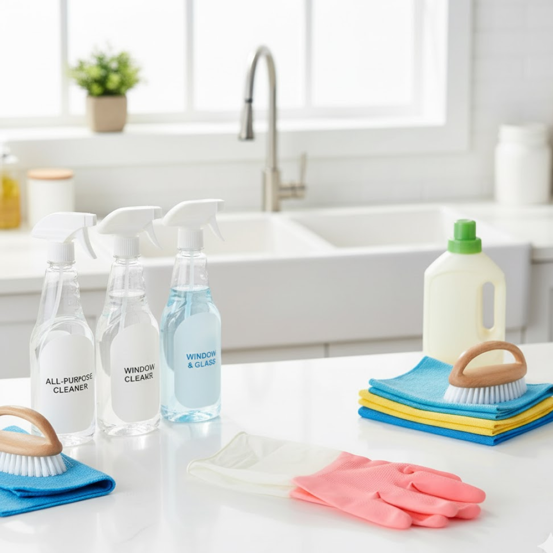 Demonstration of flexibility and durability of reusable cleaning gloves