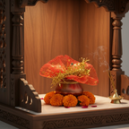 Mini kalash pooja set arranged as part of Holi and Diwali pooja accessories
