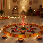 LED candle decoration light displaying a beautiful array of colors.