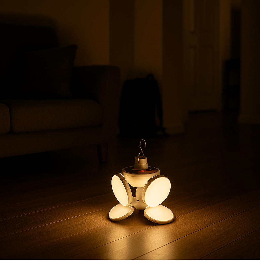 Solar Camping Light – USB Rechargeable Emergency LED | Quickslice