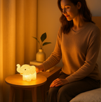A decorative LED animal lamp highlighting its intricate design and soft light.