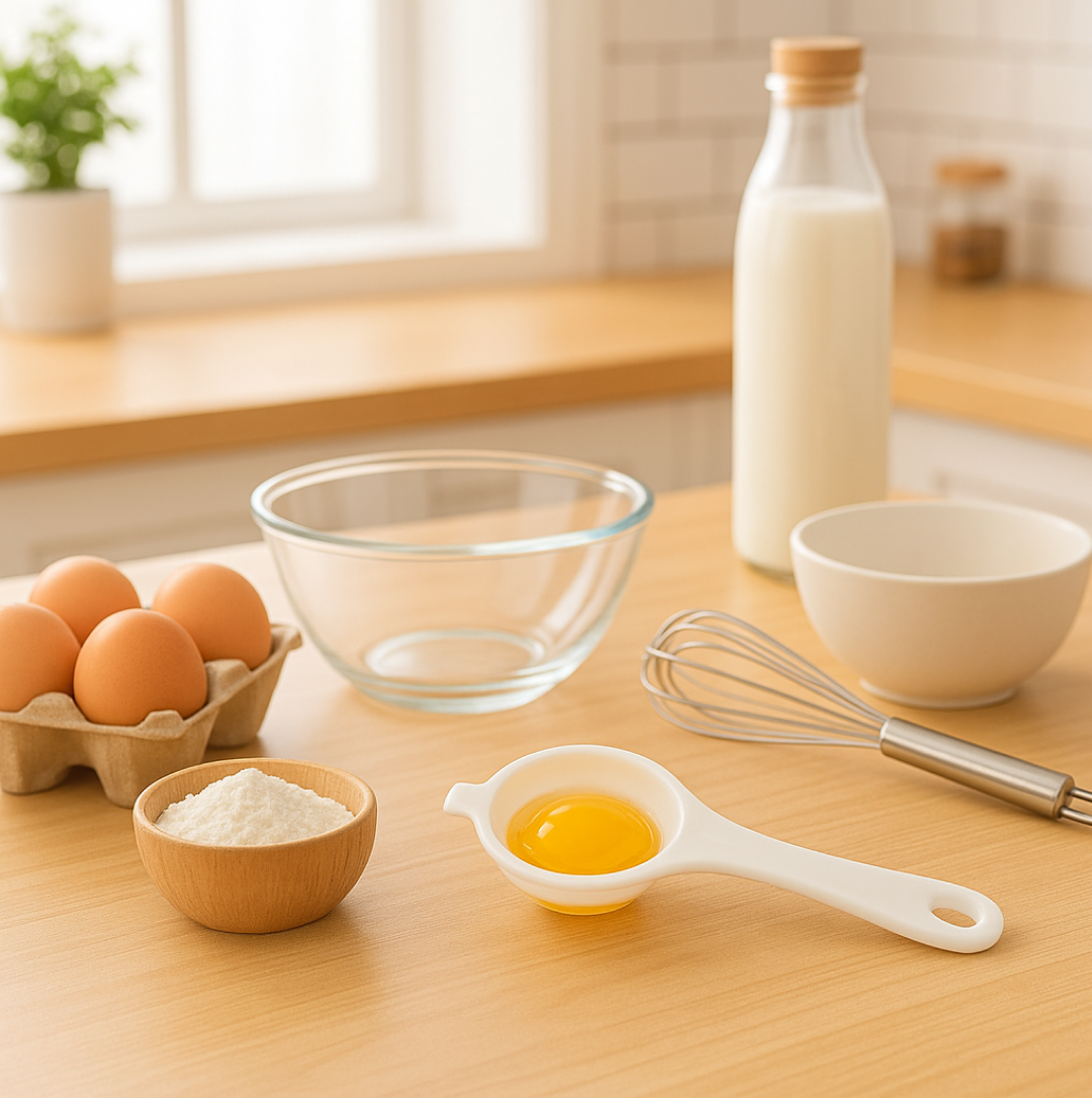 Close-up of egg yolk separator edges and holes.