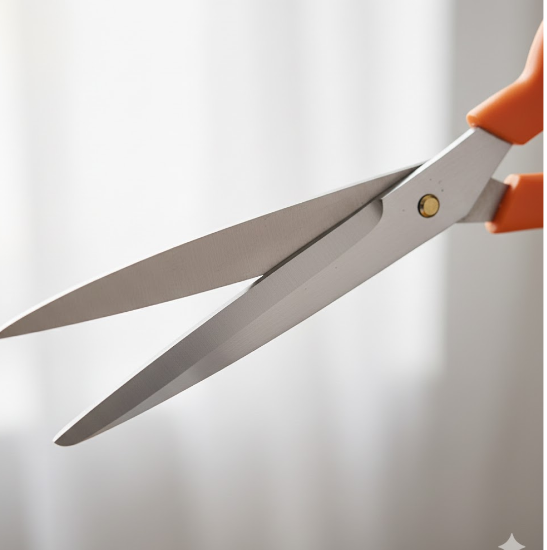 Product packaging for the tailor scissors and measuring tape set, ensuring safe delivery.