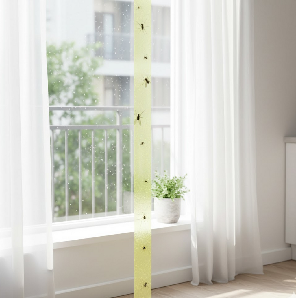 Pack of Grow Vanta fly catcher sticky strips for home pest control.