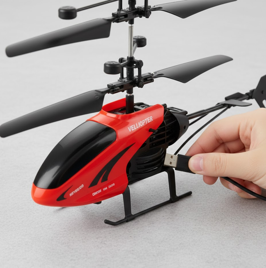 Remote Control Helicopter for Kids – USB Chargeable Toy | Spark Tots