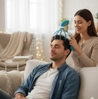 Side view of the XcelCraft head massager.