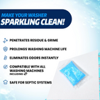 Instructions on how to maintain your washing machine with cleaner.