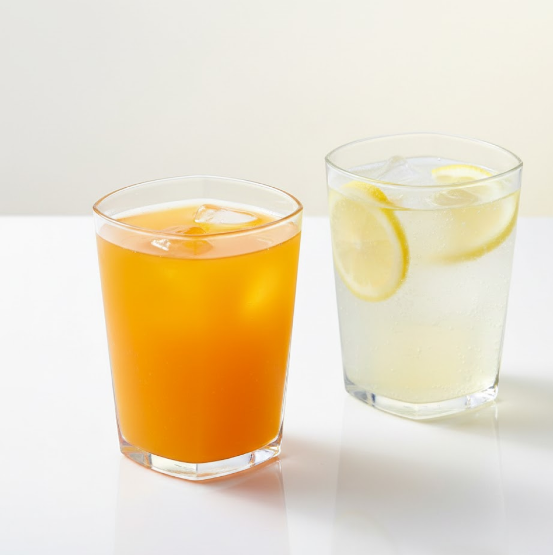 Side profile of a Ganesh 350ml unbreakable plastic drinking glass.
