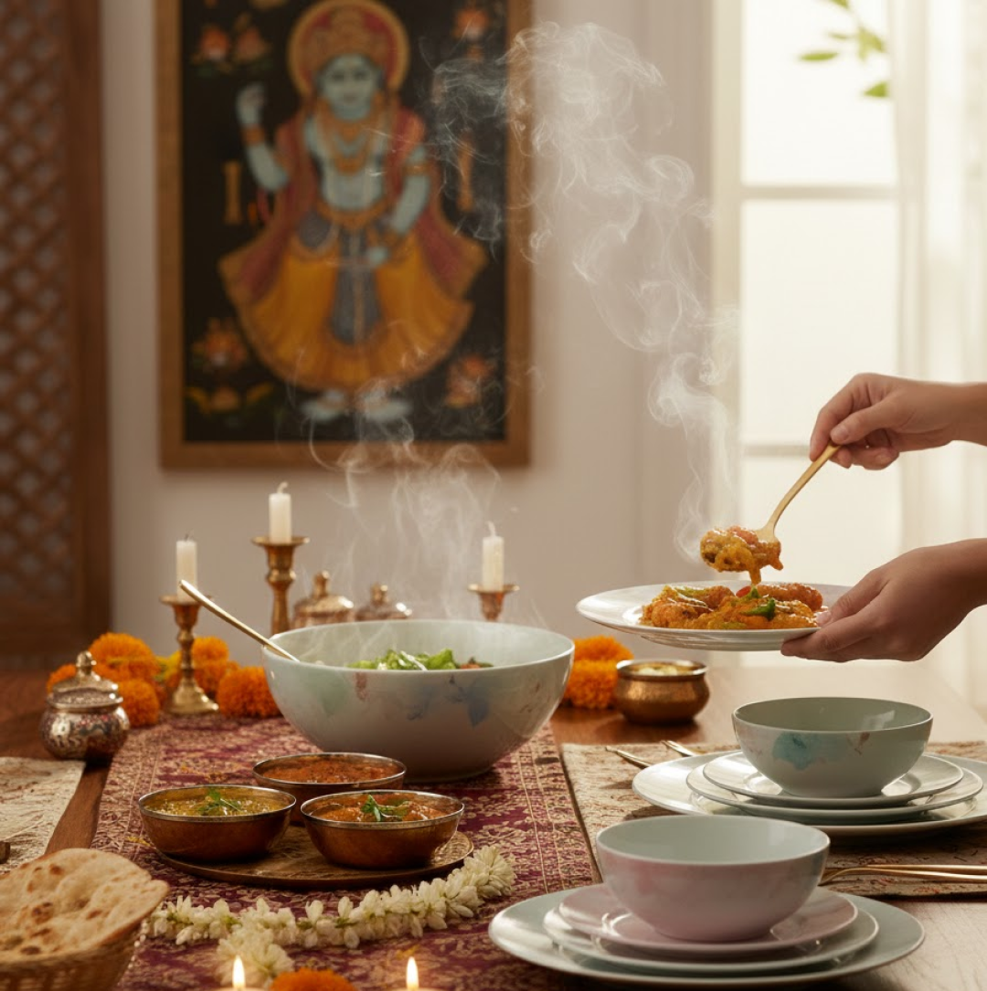 Microwave-safe plastic dinnerware, showcasing a full 32-piece set.