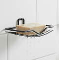 VelvetBubbles 2-piece wall mount soap rack set for bathroom organization.