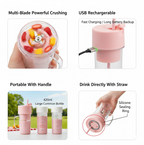 420ml capacity portable juicer with detachable parts for easy cleaning.