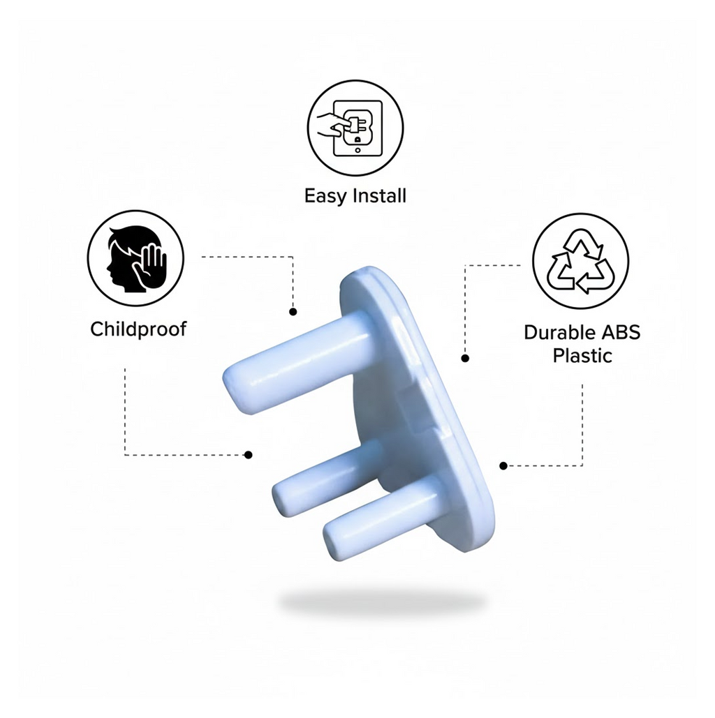 Child-resistant design of the Velvet Wheels socket protector.