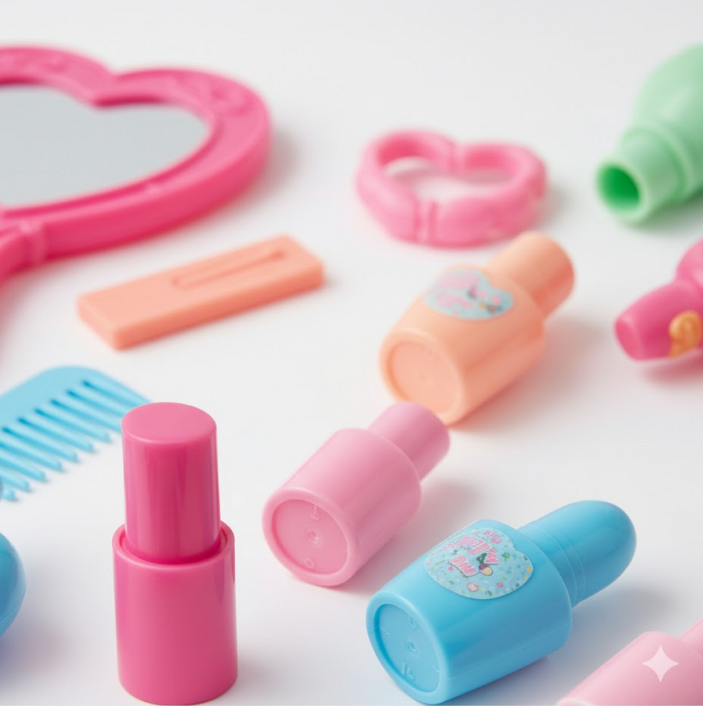 Child-friendly design of the foldable suitcase toy, ready for play.