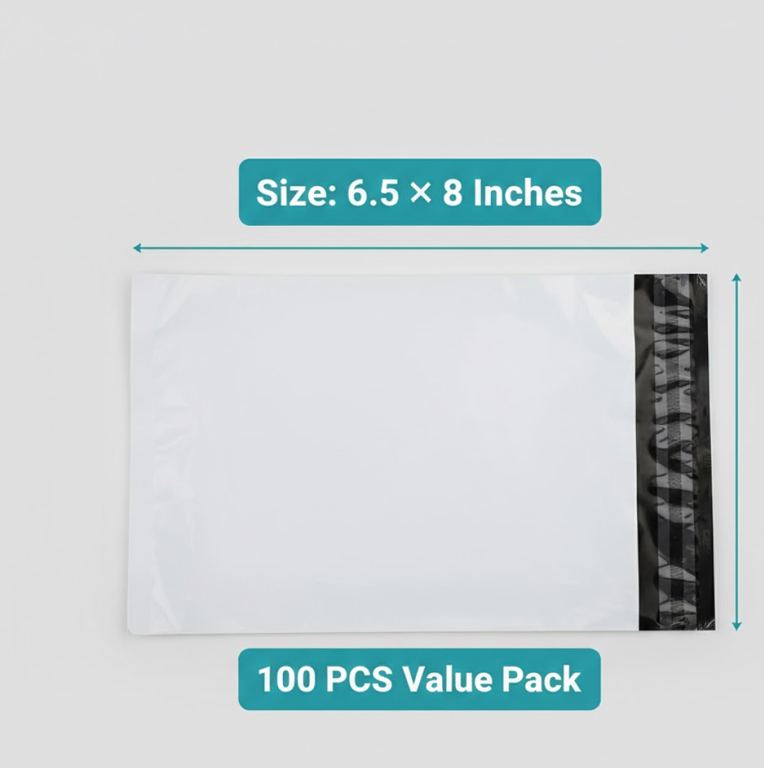 Another view of a plain tamper proof courier bag, perfect for secure logistics.