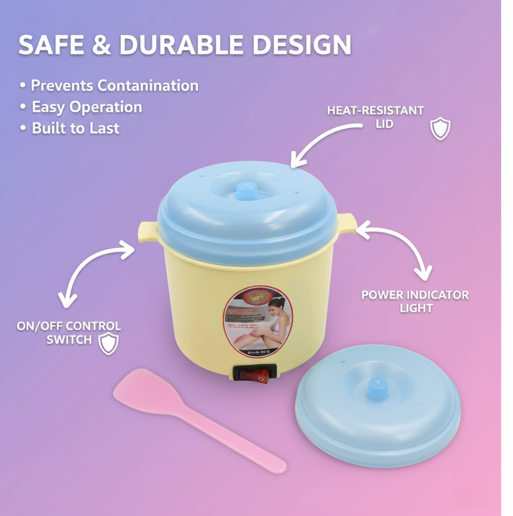 Side view of the Styleva wax warmer, highlighting its sleek design