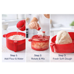 Three precise measuring cups, essential accessories for the Indo Glow Atta Maker.