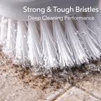 Handle and bristles details of cleaning brush