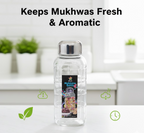 Plastic mukhwas bottle filled with colorful mouth freshener