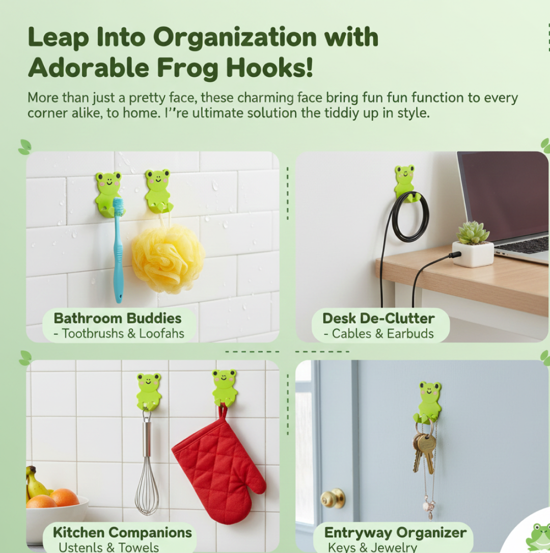 Multiple uses of adhesive hook holders for keys and hats