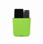 Front view of the GlimmerHome wall holder, showcasing its dual storage compartments.