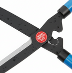 Comfort grip handles of the hedge shear, designed to reduce hand fatigue.