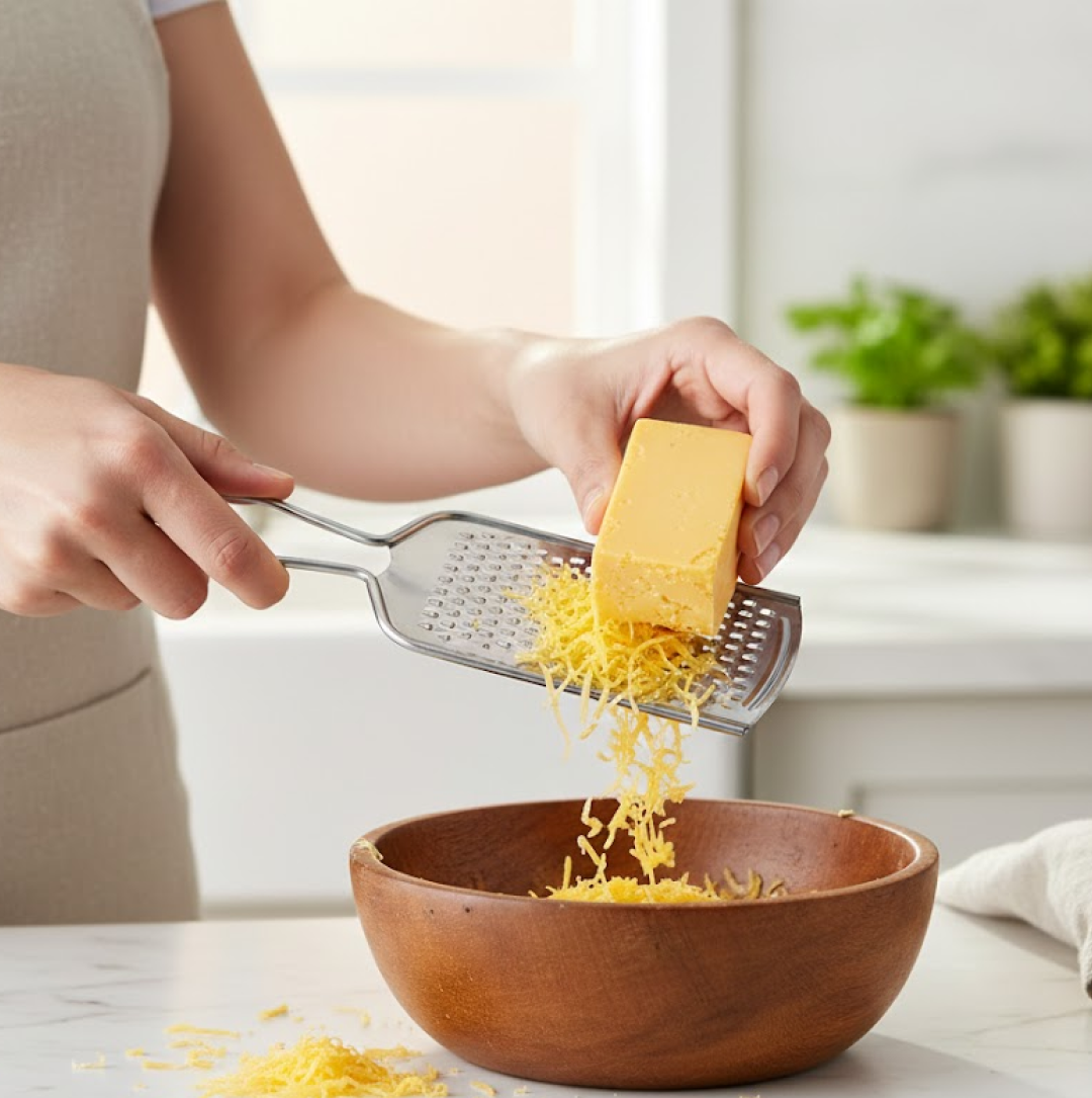 Close-up of the multi-functional kitchen gadget components