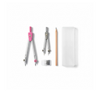 Complete 4-in-1 geometry compass kit for students designed for accurate drawing
