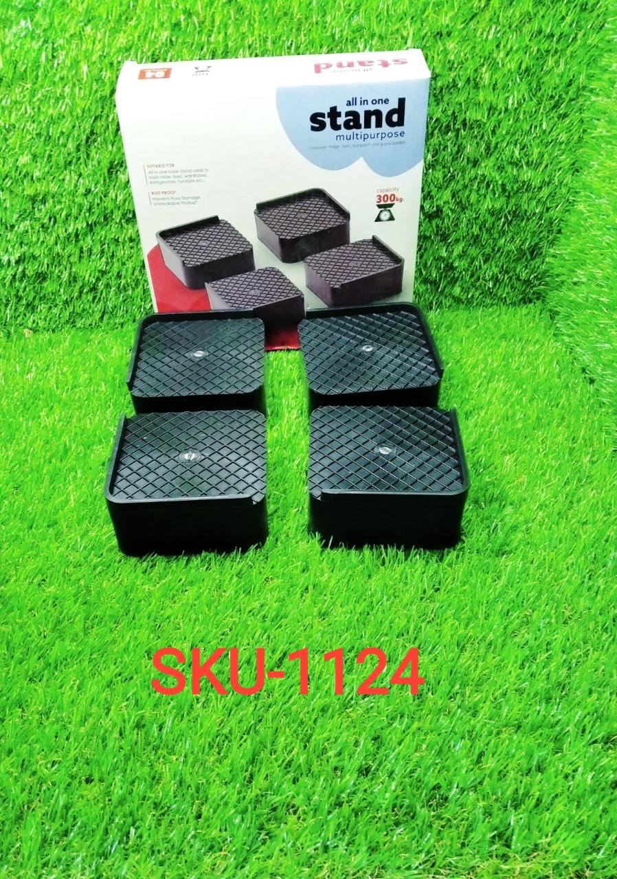 Packaging of the complete set of four heavy-duty base stands.