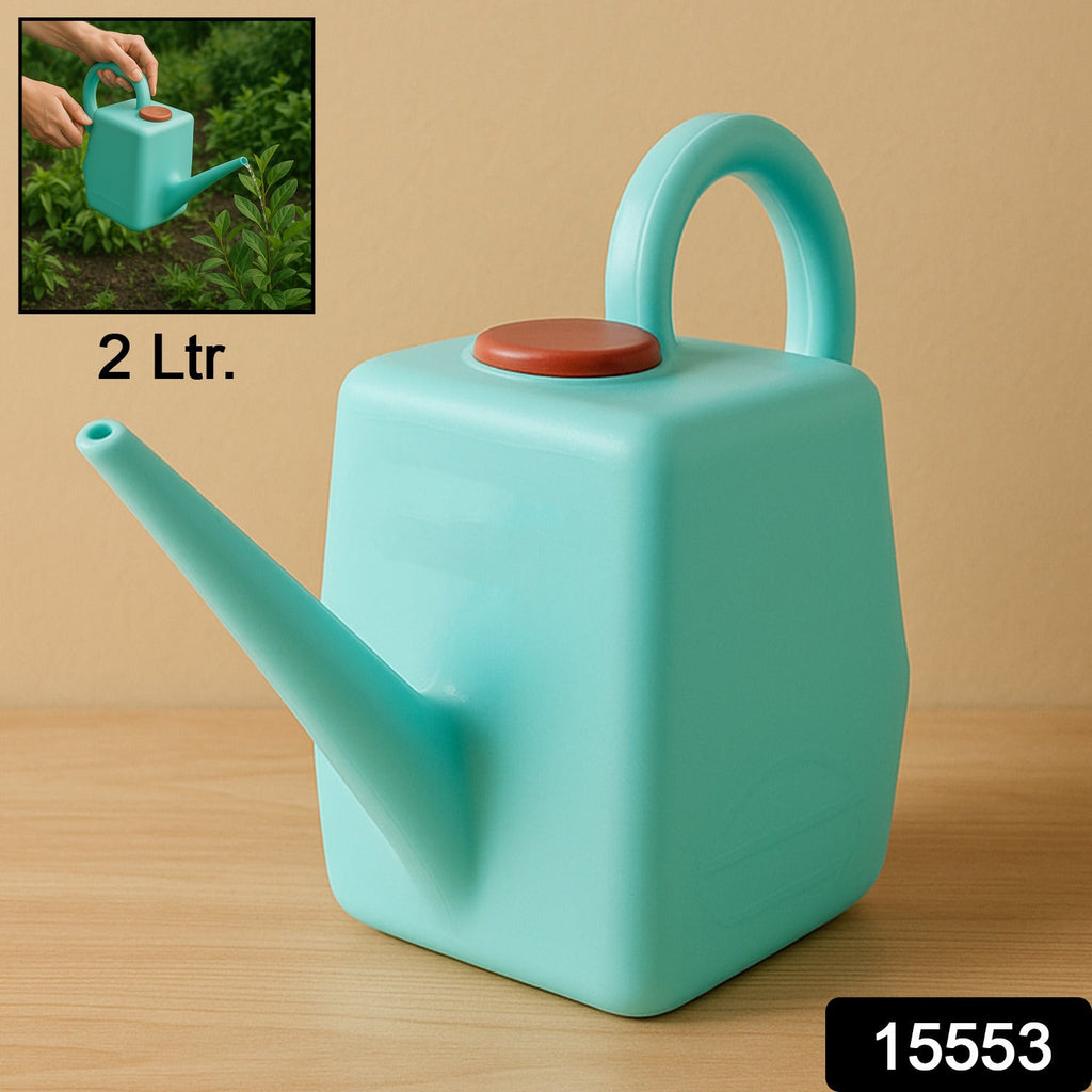 Grip N Flow plastic gardening watering can with long spout for precise watering