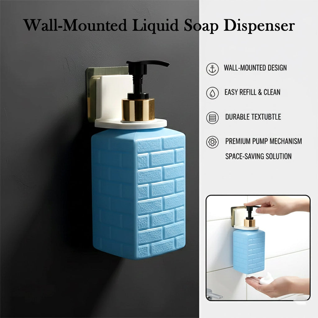 Liquid soap dispenser packaged for retail sale