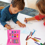 Front view of the 24-piece Kids Art Set, ready for children's creative projects.