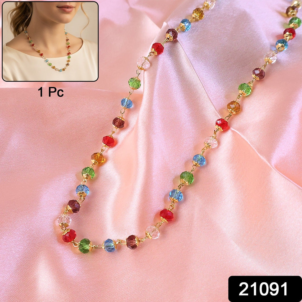 Elegant crystal bead necklace for women perfect for daily wear