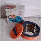 Multi-purpose insulated box keeping various hot foods fresh for family meals.