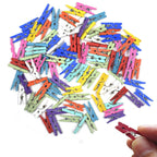 Durable pack of 50 wooden clothespins, suitable for home and office use.
