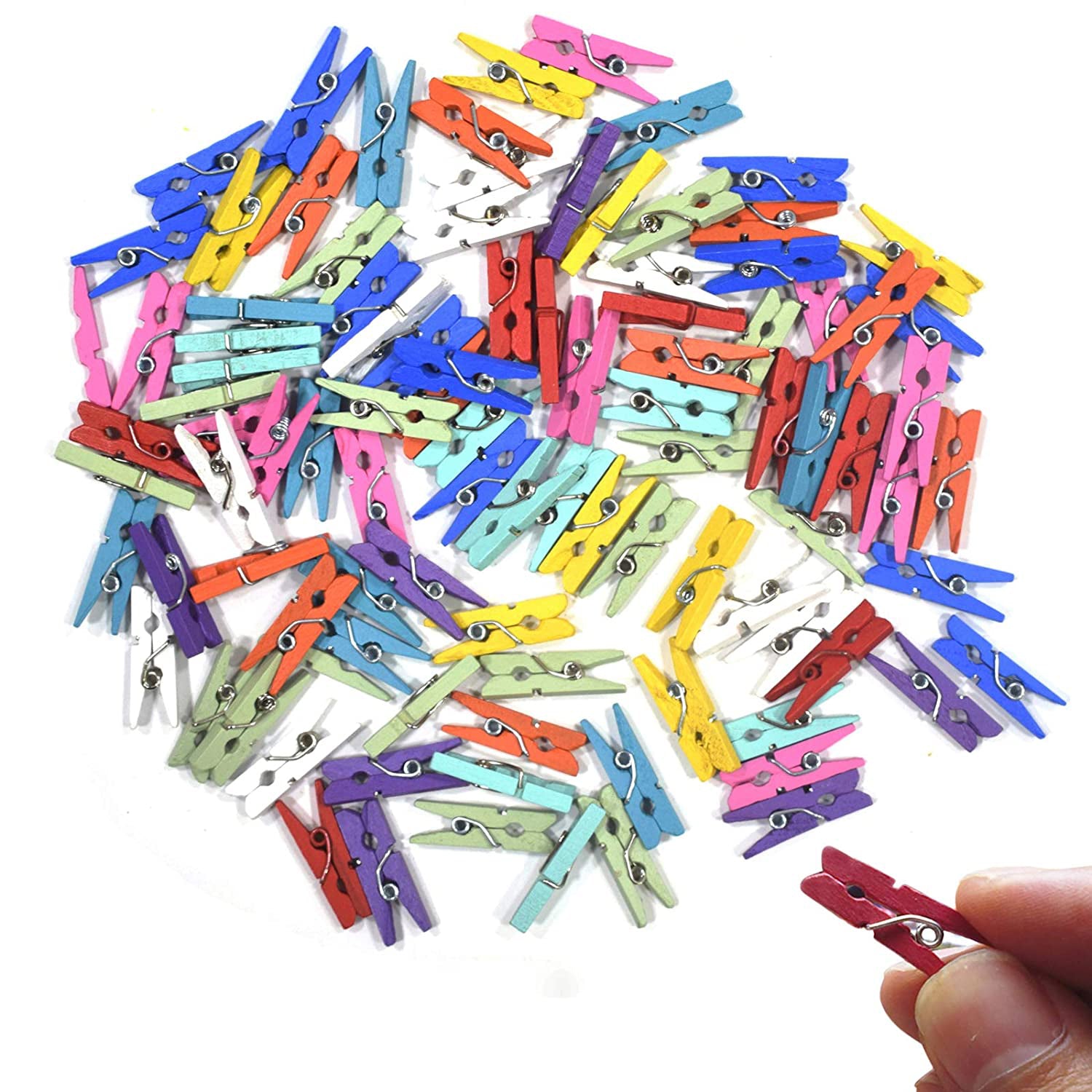 Durable pack of 50 wooden clothespins, suitable for home and office use.