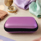 Closed compact EVA hard shell travel storage case with zipper