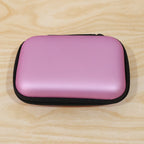 Top view of compact travel storage case in closed position