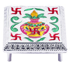 Side view of the versatile Aluminium Foil Bajot, perfect as a decorative patla.