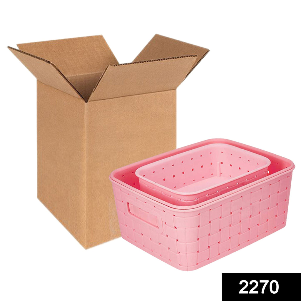 Organivo smart storage baskets in varying sizes, perfect for shelves.