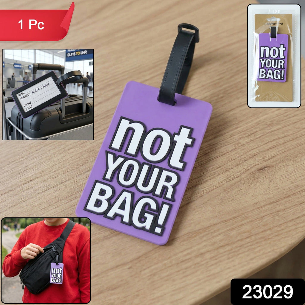 funny travel bag tag for luggage identification