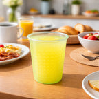Reusable plastic drinking glass 200 ML with diamond texture in vibrant mix colors
